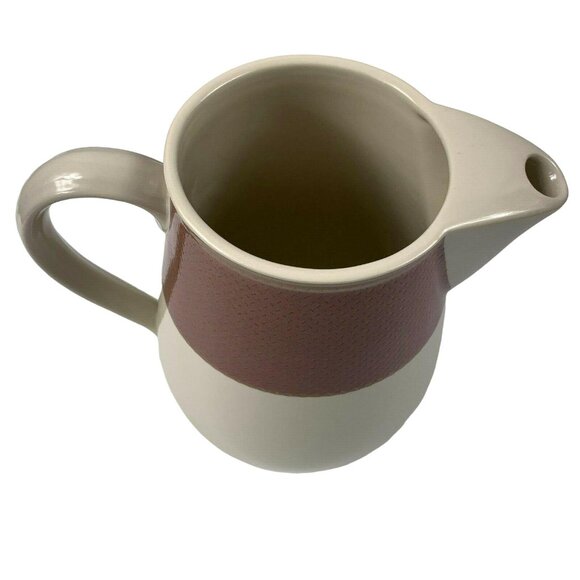 Noritake Stoneware Safari Rosewood Pitcher 72 Ounces #8043 Indonesia - Picture 5 of 10